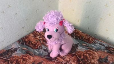 Лот: 8282003. Фото: 1. пудель фиолетовый. Мягкие