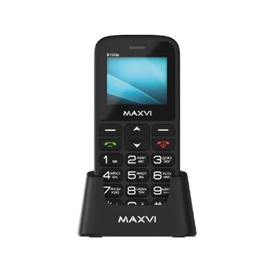 Лот: 25021406. Фото: 1. Сотовый Maxvi B100ds Black 2sim... Кнопочные мобильные телефоны