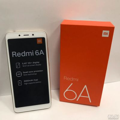 Лот: 13313297. Фото: 1. Xiaomi Redmi 6A Gold 16GB - Global... Смартфоны