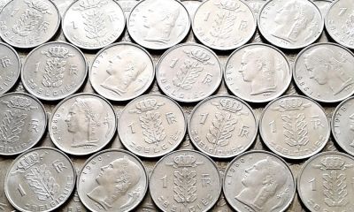 Лот: 8043035. Фото: 1. 22 монеты Бельгии ( 1fr. Церера... Европа