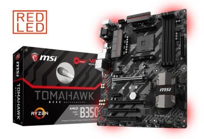 Лот: 12105991. Фото: 1. Материнская плата MSI B350 Tomahawk... Материнские платы