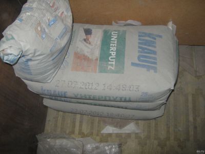 Лот: 15240937. Фото: 1. Knauf Unterputs штукатурка цементная... Смеси, шпатлевки, цемент