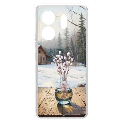 Лот: 25134777. Фото: 1. Чехол Krutoff Clear Case "Верба... Чехлы, бамперы