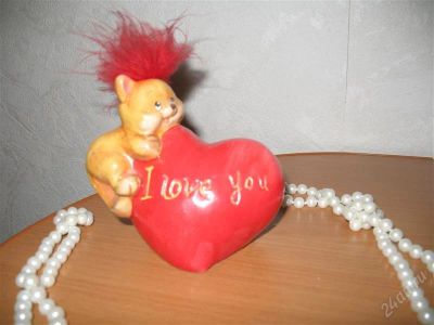 Лот: 1450665. Фото: 1. Фигурка i love u. Фигурки, статуэтки