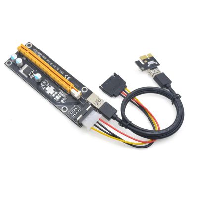 Лот: 10274468. Фото: 1. Райзер черный Riser Card pci-e... Шлейфы, кабели, переходники