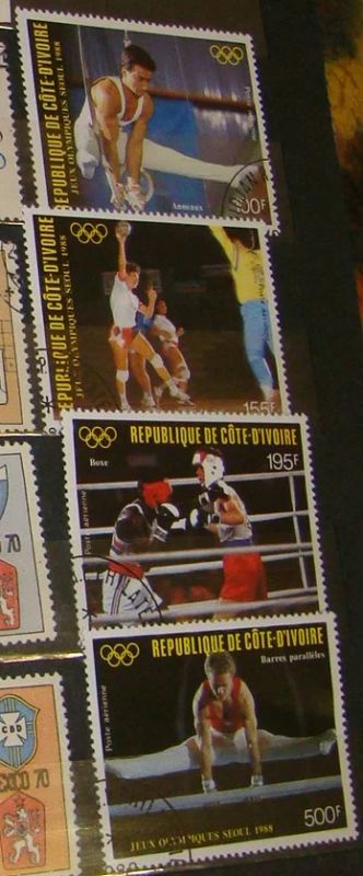 Лот: 10448986. Фото: 1. Берег Слоновой Кости 1988 гаш... Марки