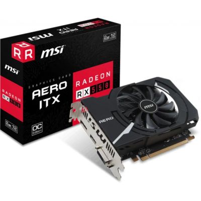 Лот: 11251484. Фото: 1. 2Gb Msi RX 550 Aero ITX OC Полный... Видеокарты