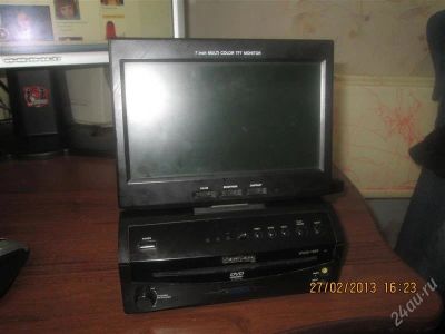 Лот: 2558073. Фото: 1. ELENBERG DVDS-1850 _ автомобильный... Мониторы, DVD