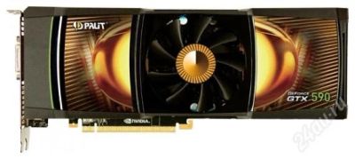 Лот: 2373378. Фото: 1. Palit GeForce GTX 590 607Mhz PCI-E... Видеокарты