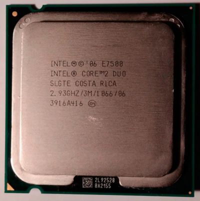 Лот: 9812124. Фото: 1. Процессор Intel Core 2 Duo E7500... Процессоры