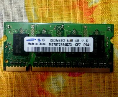 Лот: 9481578. Фото: 1. Samsung So-Dimm DDR2 PC6400/1gb... Оперативная память