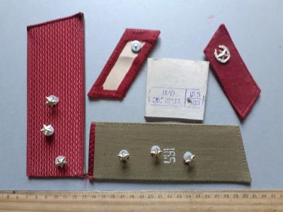 Лот: 25733831. Фото: 1. погоны+петлицы старшего прапорщика... Нашивки, шевроны, погоны