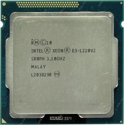 Лот: 17295087. Фото: 1. Intel Xeon E3-1220 v2 (4 ядра... Процессоры