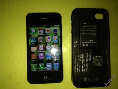 Лот: 1761198. Фото: 1. iPhone 4 (16GB) CMDA + Чехол 2phone... Смартфоны