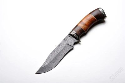 Лот: 1446002. Фото: 1. Нож дамаская сталь"Скала" худ... Ножи, топоры