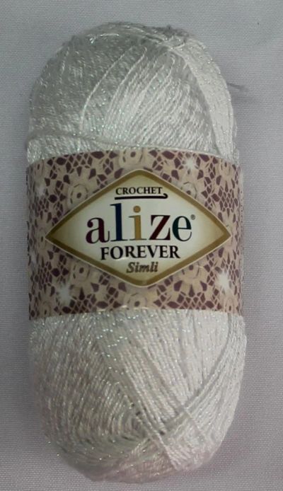 Лот: 11180940. Фото: 1. Пряжа alize forever simli 96... Ткани, нитки, пряжа