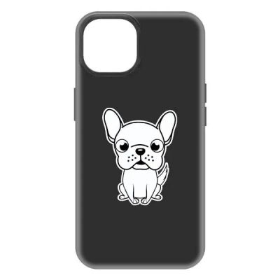 Лот: 25065500. Фото: 1. Чехол Krutoff Soft Case "Черно-белый... Чехлы, бамперы