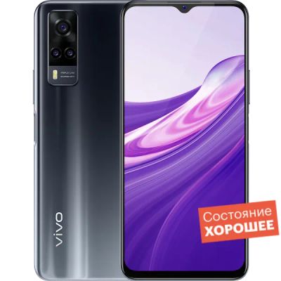 Лот: 22221462. Фото: 1. Смартфон Vivo Y31 128GB Черный... Смартфоны