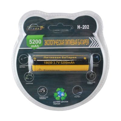 Лот: 16327533. Фото: 1. АКБ 18650 5200 mAh Огонь, цена... Батарейки, аккумуляторы, элементы питания