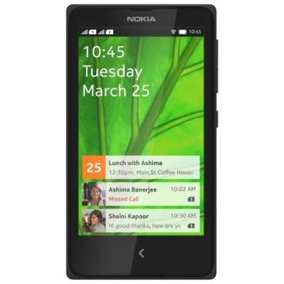 Лот: 4056954. Фото: 1. Nokia X Dual Sim (black). Смартфоны