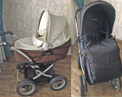 Лот: 14852196. Фото: 1. Коляска Peg-perego люлька и прогулочная... Коляски