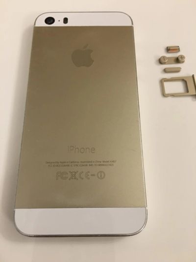 Лот: 9420212. Фото: 1. Корпус IPhone 5s Gold оригинал. Корпуса, клавиатуры, кнопки
