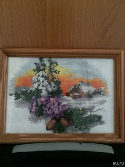 Лот: 10176755. Фото: 1. Пейзаж. Вышивание