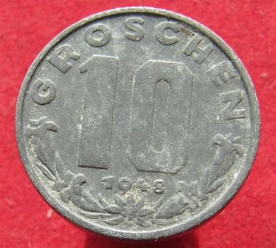 Лот: 16052105. Фото: 1. Австрия 10 грошей, 1948г. Остальные страны