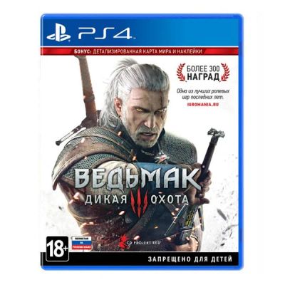 Лот: 9640436. Фото: 1. Ведьмак 3 : Дикая охота ps4 (диск... Игры для консолей