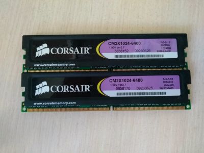 Лот: 12025049. Фото: 1. Corsair DDR2 1GB 800MHz. Оперативная память