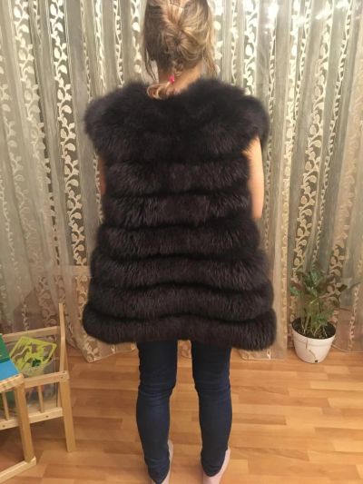 Лот: 11124682. Фото: 1. Жилетка из песца. Верхняя одежда