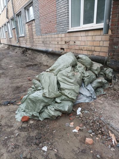 Лот: 25731515. Фото: 1. Бой кирпича в мешках. Песок, гравий, инертные материалы