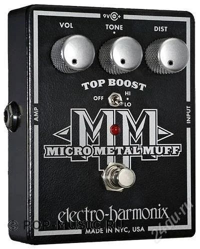 Лот: 2950465. Фото: 1. Eelecro-harmonix mirco metal muff. Гитарные эффекты и комбоусилители