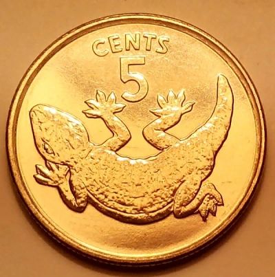 Лот: 4950983. Фото: 1. Кирибати. 5 центов 1979 год. Австралия и Океания