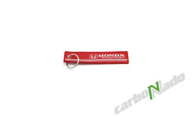 Лот: 17212423. Фото: 1. Брелок Honda Stream ткань красный. Брелоки для ключей