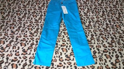 Лот: 10820159. Фото: 1. джинсы голубые. Брюки, шорты, джинсы