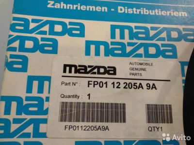 Лот: 17212721. Фото: 1. Ремень ГРМ Mazda FP0112205A9A. Двигатель и элементы двигателя