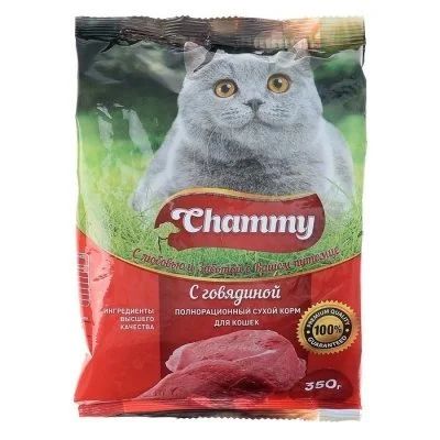 Лот: 14484366. Фото: 1. Chammy (Чамми) 1,9кг говядина... Корма