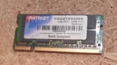Лот: 19903237. Фото: 1. 1gb So-Dimm DDR2. Оперативная память