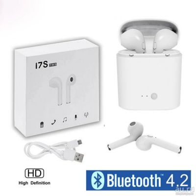 Лот: 13467997. Фото: 1. Airpods bluetooth гарнитура наушники. Наушники, гарнитуры