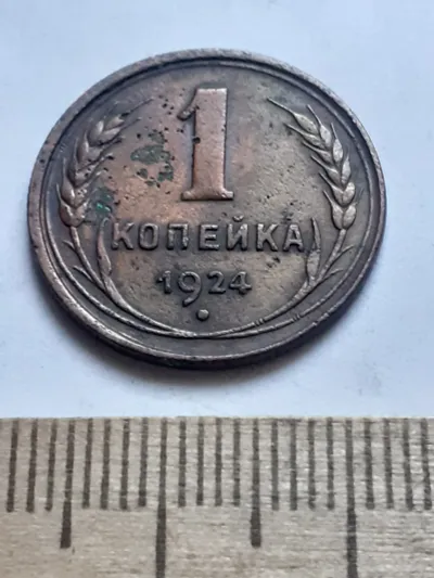 Лот: 23514959. Фото: 1. (№ 4093 ) 1 копейка 1924 года... Россия и СССР 1917-1991 года