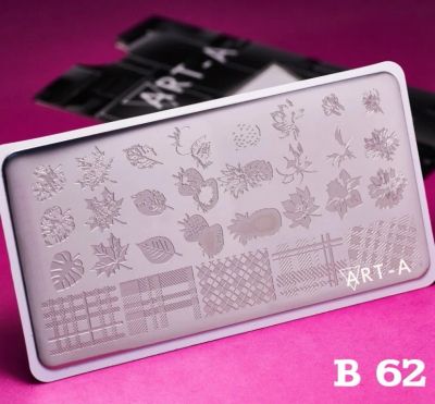 Лот: 15481440. Фото: 1. Пластина для стемпинга Art-A B062. Украшения, дизайн ногтей