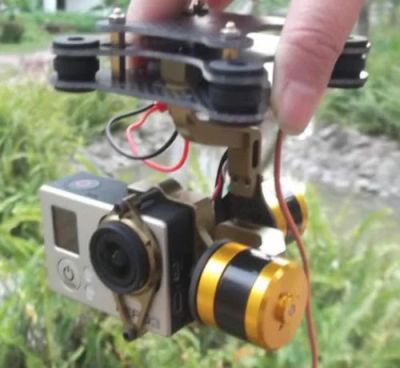 Лот: 8517875. Фото: 1. Двухосевой подвес для GoPro совместимый... Квадрокоптеры