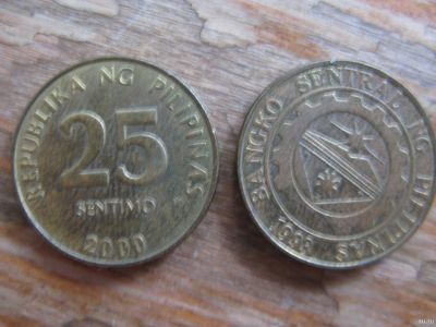 Лот: 18120895. Фото: 1. Монеты Азии. Филиппины 25 сентимо... Азия