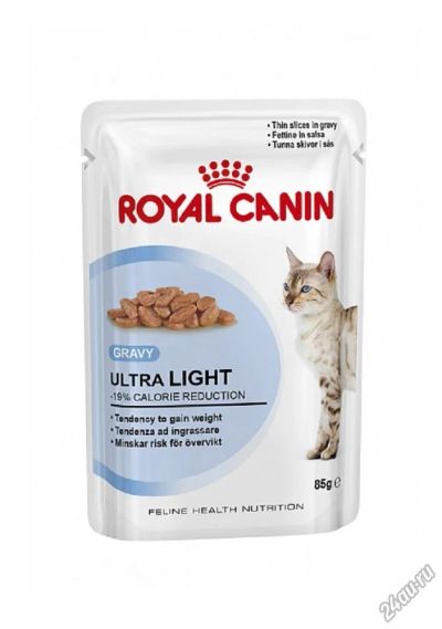 Лот: 7872520. Фото: 1. Корм Royal Canin Ultra Light для... Корма