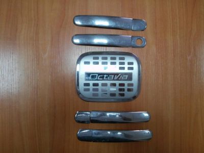 Лот: 5222441. Фото: 1. Хром накладки Skoda Octavia A5... Детали тюнинга