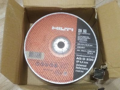 Лот: 15601644. Фото: 1. Шлифовальный диск HILTI AG-D 230... Расходные материалы, сменные насадки