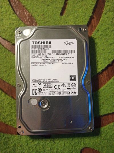 Лот: 15674524. Фото: 1. Жёсткий диск 500GB HDD 3.5. Жёсткие диски (HDD)