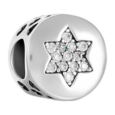 Лот: 23845300. Фото: 1. Подвеска-шарм Звезда из серебра... Бусы