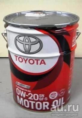 Лот: 13762631. Фото: 1. Масло моторное Toyota SN 0W-20... Масла, жидкости